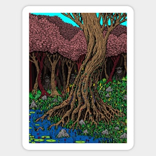 Swamp tree Sticker